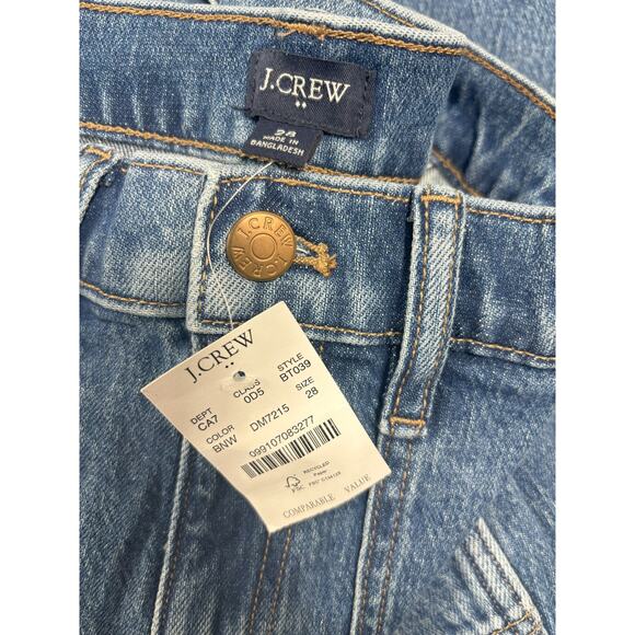 J. Crew Factory NWT Cropped Patch Pocket Utility Blue Jeans S:26,27,28,30,31& 32 - Picture 6 of 10